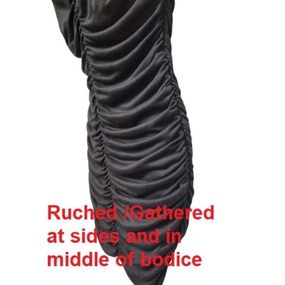 Black Mini Dress Little Black Bodycon Mini Dress -Size M - Picture 3 of 6